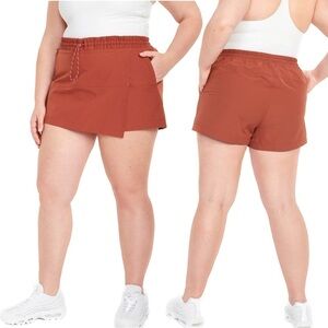 OLD Navy High-Waisted StretchTech Water-Repellent Wrap-Effect Skort (N09)